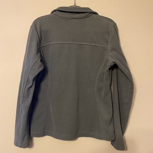 Columbia Gray Full-Zip Fleece Jacket Women's Size Medium - Picture 4 of 4